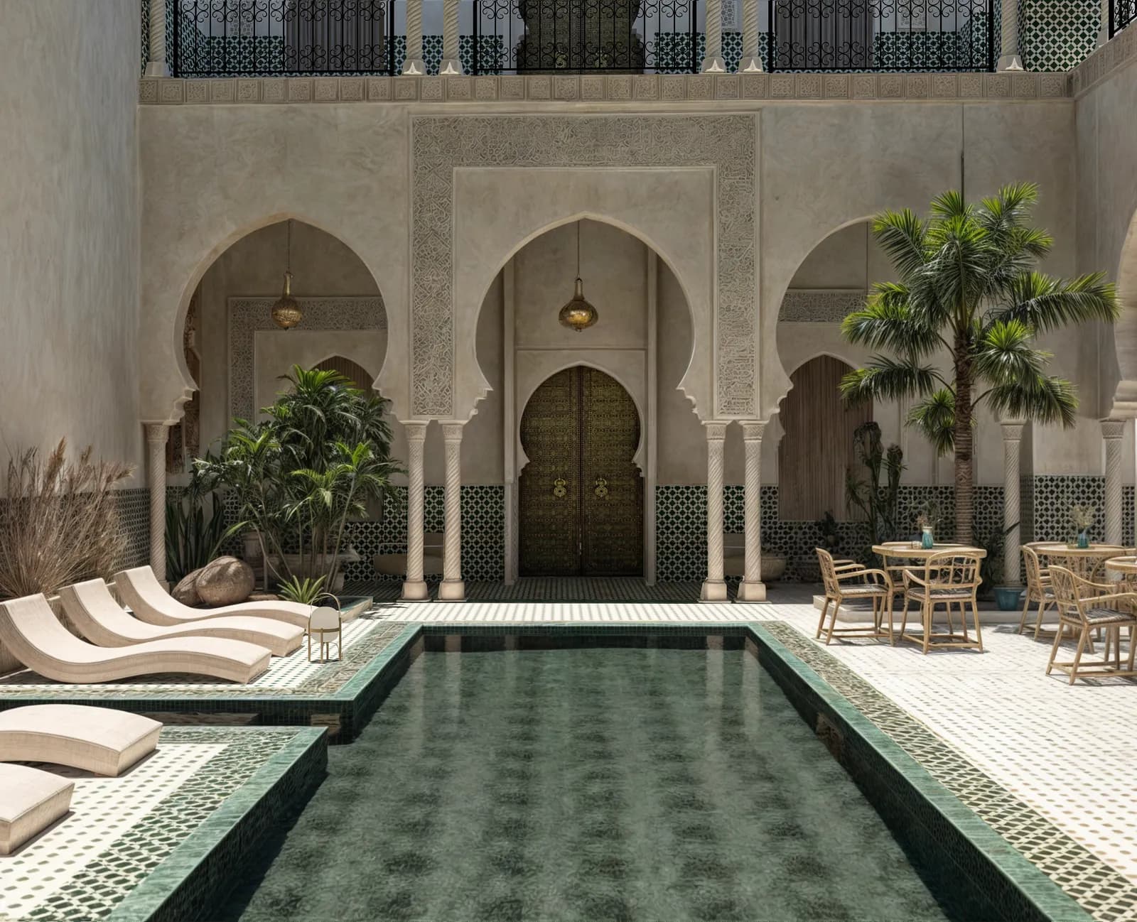 Riad rénové avec patio à Marrakech