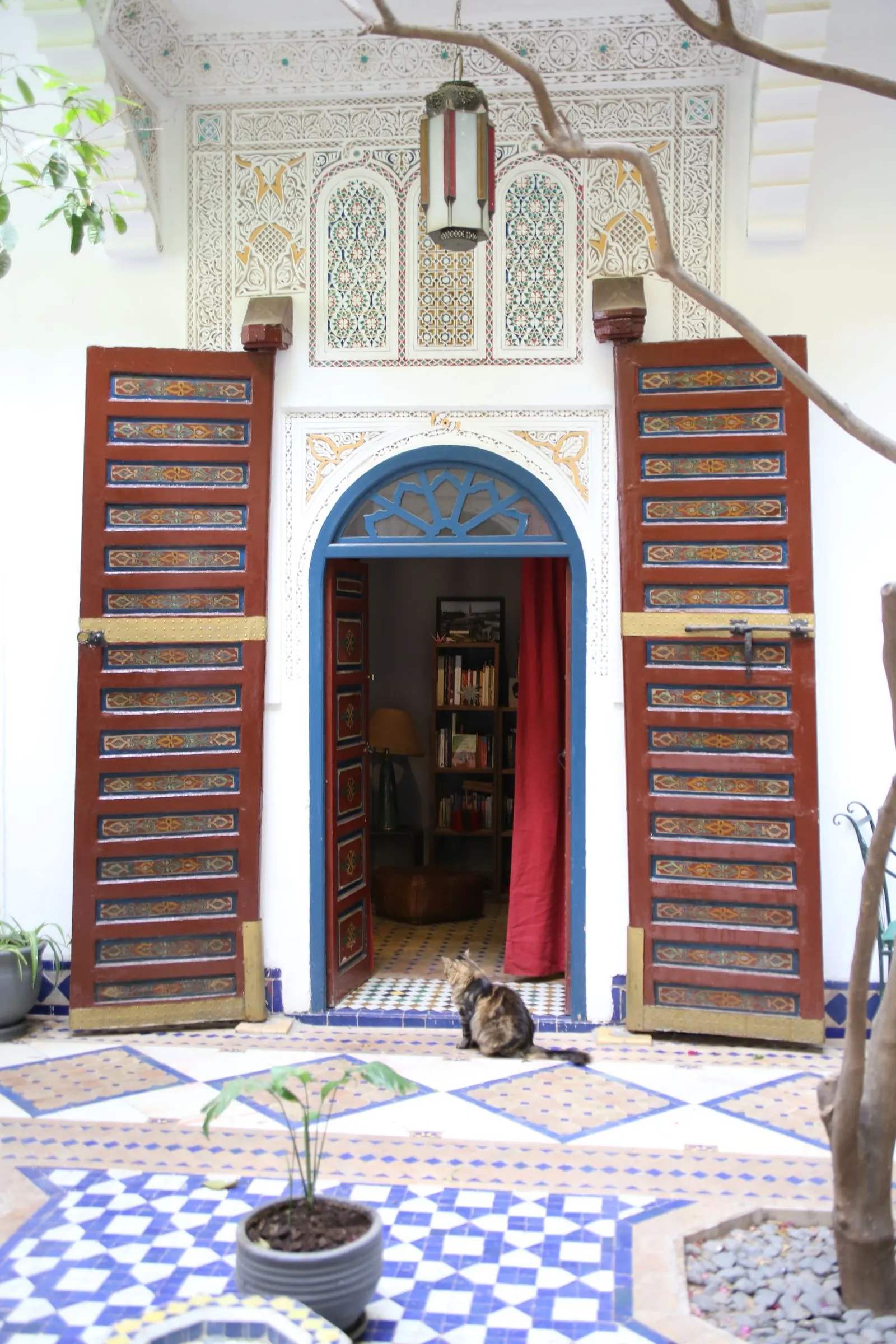 Patio de riad traditionnel à Marrakech