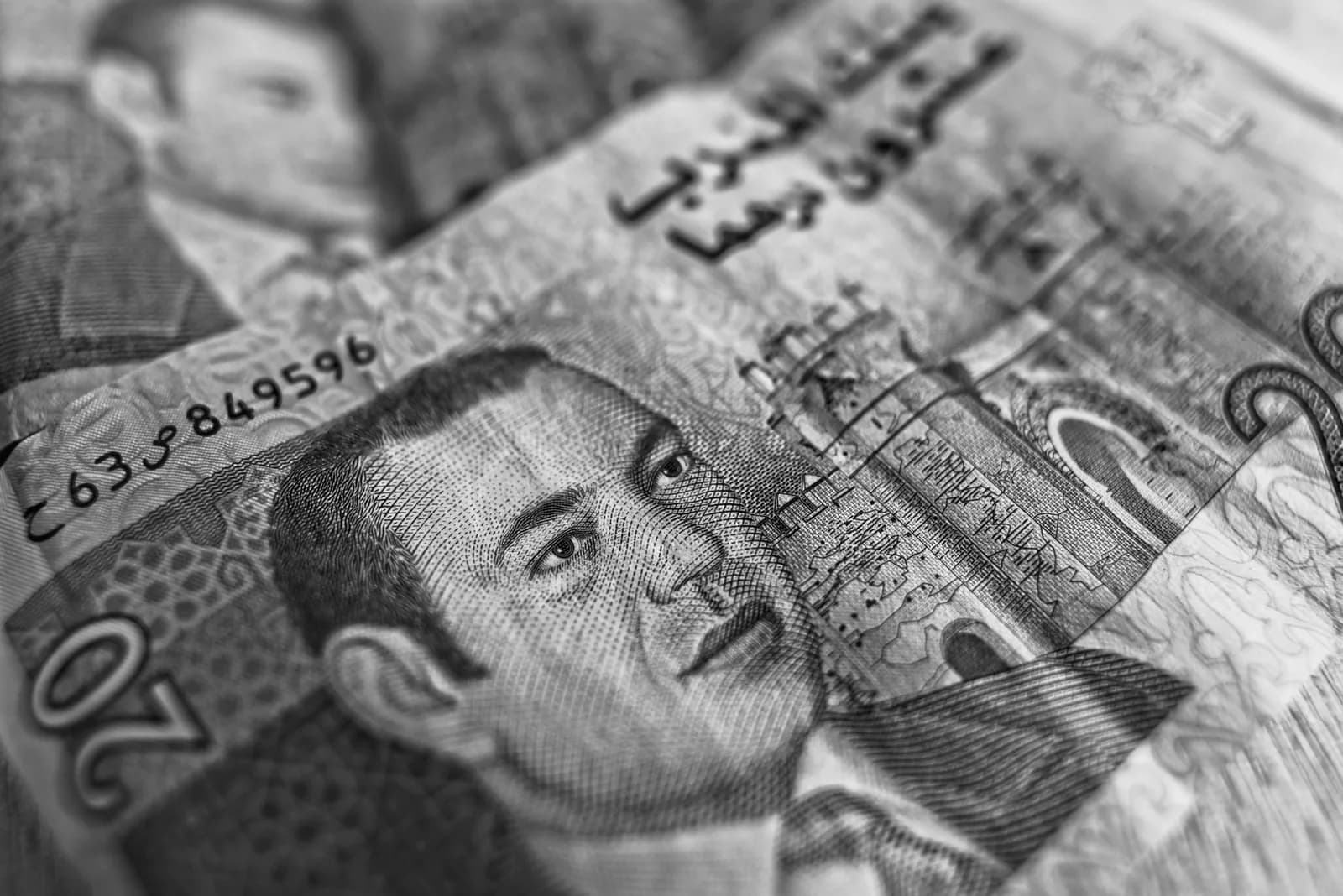 Billets de dirhams marocains, la monnaie dans laquelle est fixé le SMIG