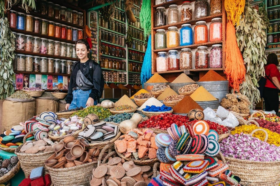 Marrakech : Visite guidée des souks de la médina aux couleurs vives