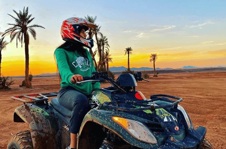 Marrakech : Balade en quad dans les dunes de la Palmeraie avec thé