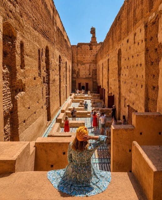 Marrakech : palais El Badi et Bahia, quartier juif et vieille ville