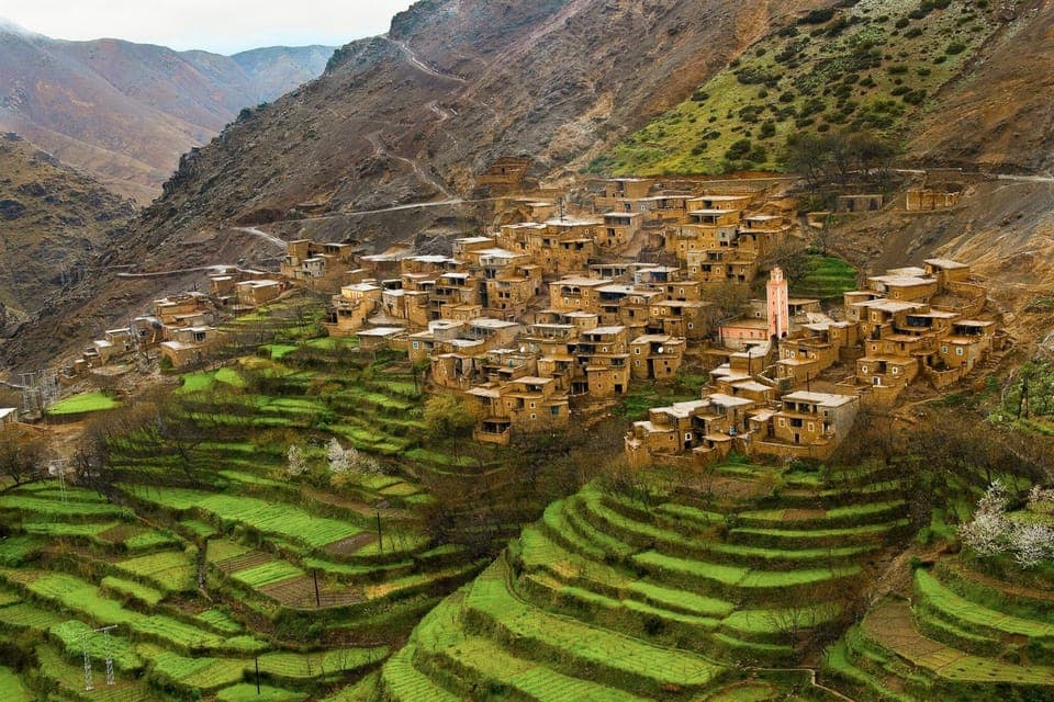 Au départ de Marrakech : randonnée d'une journée dans les montagnes de l'Atlas avec déjeuner